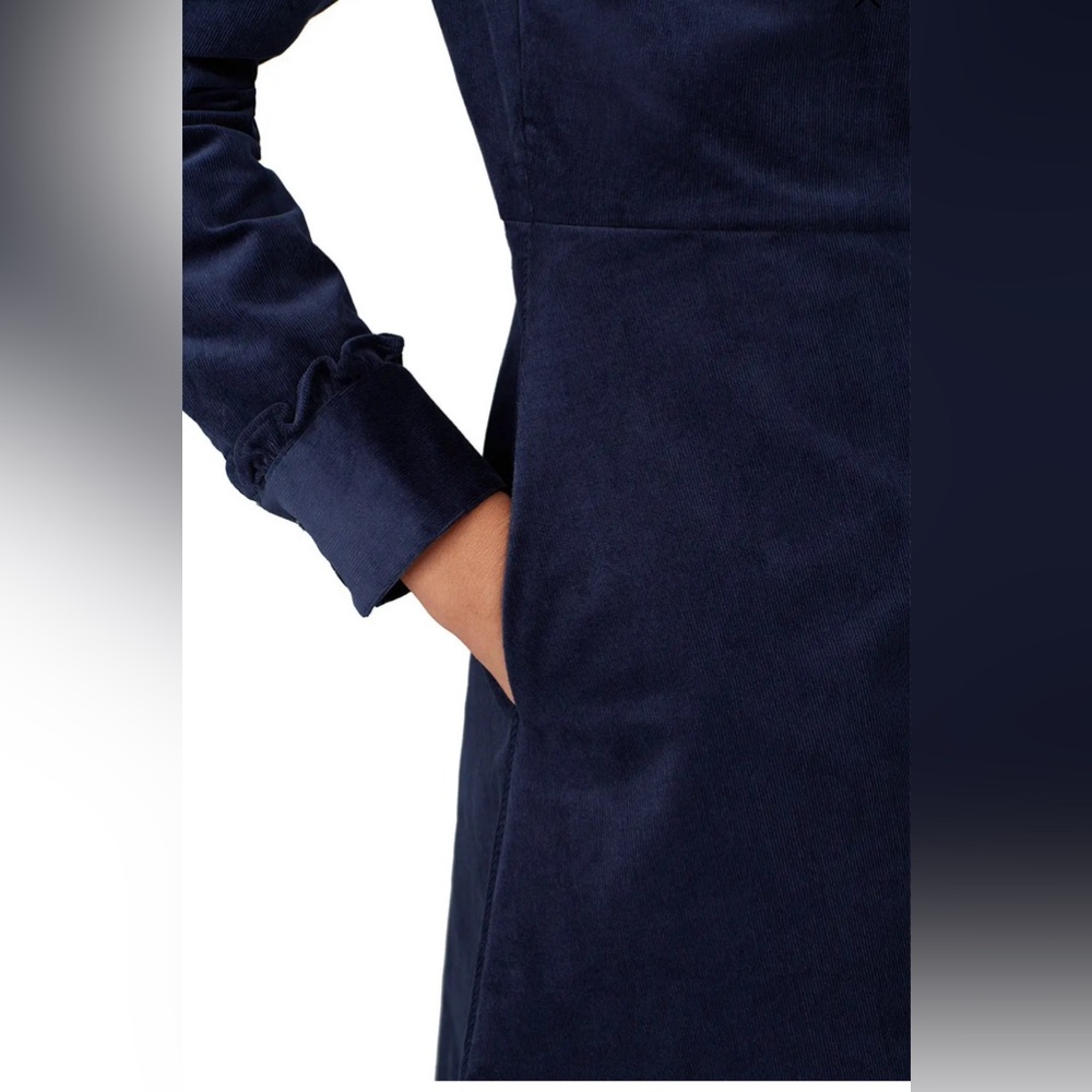 Draper James Blue Corduroy Dress- Size 8 - Picture 5 of 9